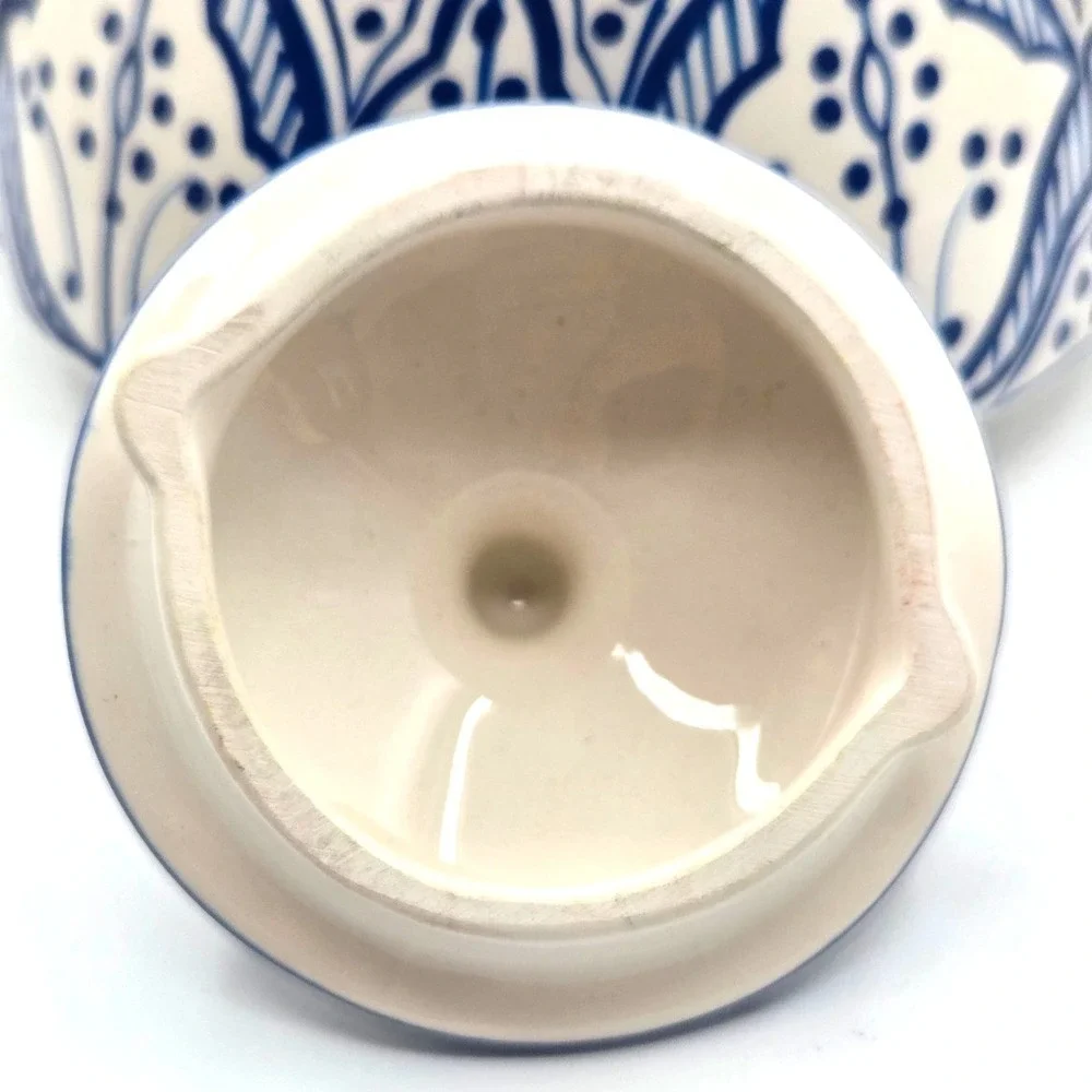 VINTAGE Moroccan Inspired Tea Pot 3 Piece Blue & White - Thailand